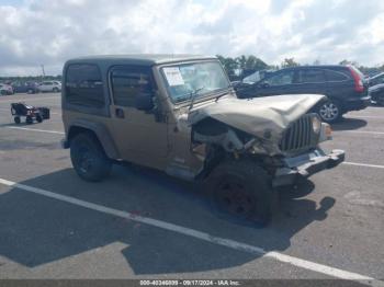  Salvage Jeep Wrangler