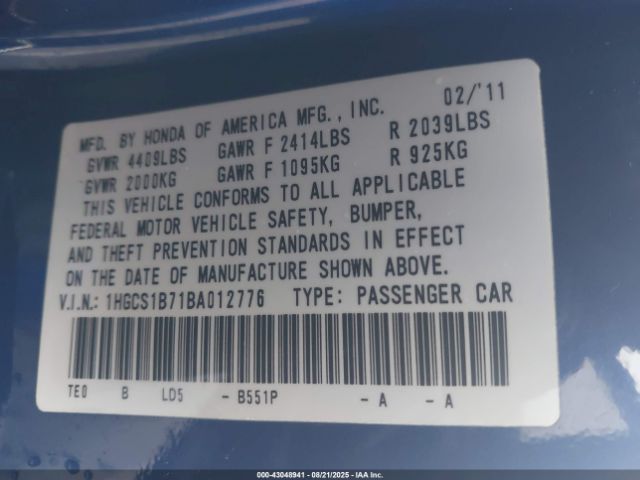 Honda Accord 2.4 Ex Image 8