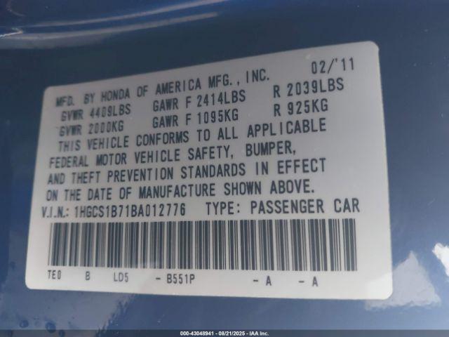 Honda Accord 2.4 Ex Image 8