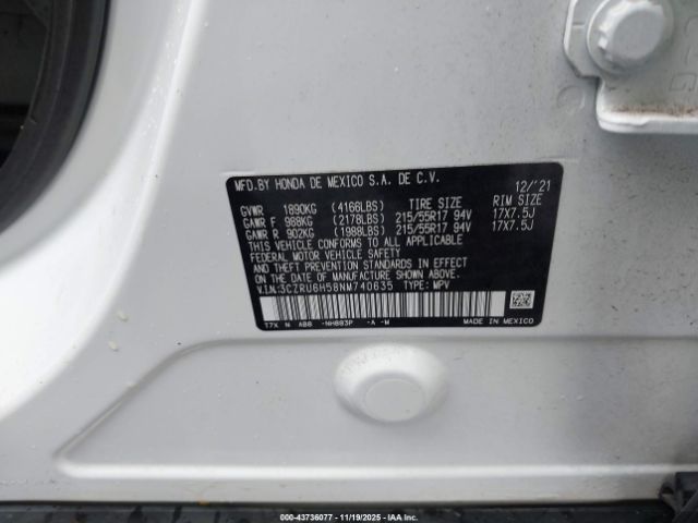 Honda HR-V Awd Ex Image 15