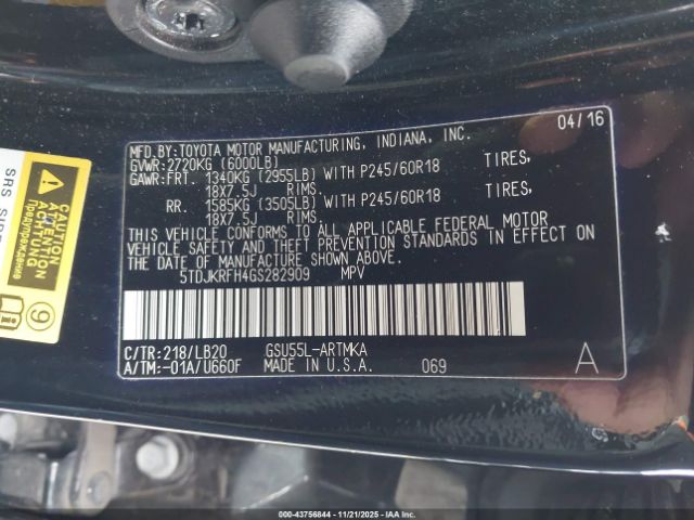 Toyota Highlander Xle V6 Image 12