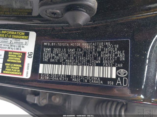 Toyota Corolla Le Image 9