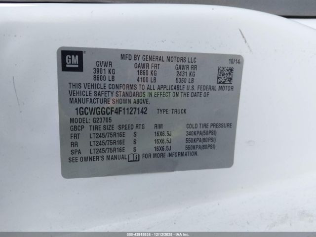 Chevrolet Express Work Van Image 6