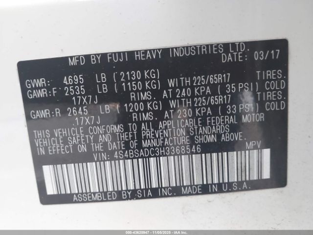 Subaru Outback 2.5i Premium Image 5